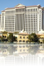 Caesars Palace over Lake Bellagio