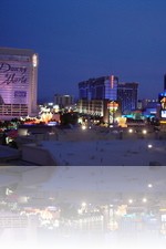 Caesars Palace Room looking at Ballys and The Flamingo