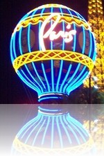 Paris Las Vegas Balloon at night