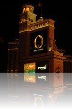Bellagio Las Vegas Sign at night