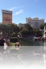 Caesars Palace with The Mirage Sign