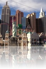 NY NY las Vegas during the daytime from the Tropicana
