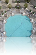 Paris Pool from the Eiffel Tower in Vegas