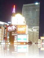 The Las Vegas Strip at night looking North